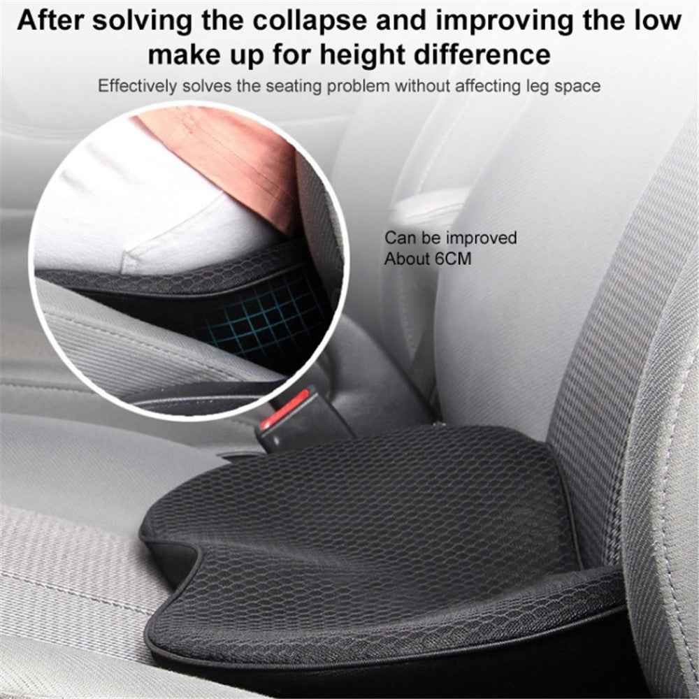 LOVERCAR Car Seat Waist Support Cushion Memory Foam Breathable Mini Seat Cushion - Red
