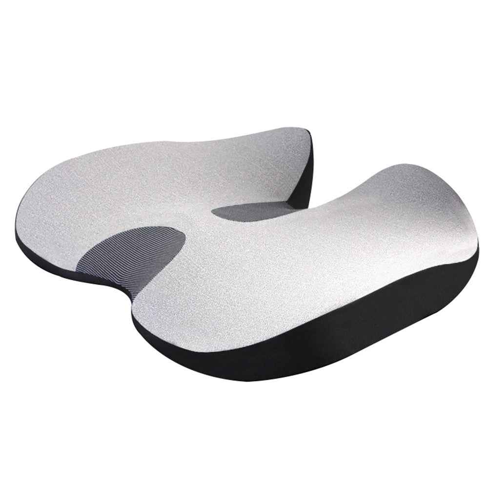 Car Seat Cushion Mesh Cloth+Memory Foam Breathable Fatigue Relief Seat Cushion - Modern Gray