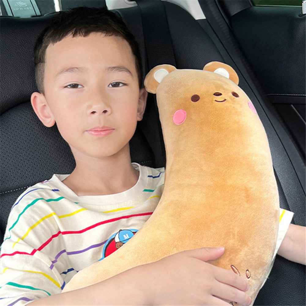 20x50cm Comfortable Cartoon Car Shoulder Pad Pillow Safety Belt Cushion for Neck Support - Rabbit