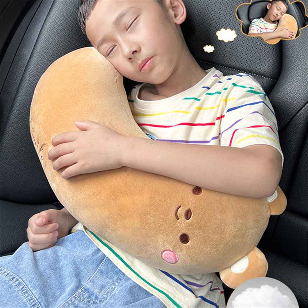 20x50cm Comfortable Cartoon Car Shoulder Pad Pillow Safety Belt Cushion for Neck Support - Rabbit
