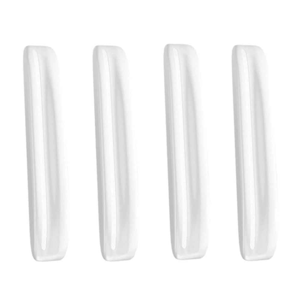 4Pcs Universal Car Door Edge Protector Rearview Mirror Bumper Guard Sticker  - White