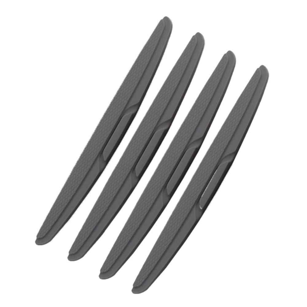 SHAN SHI 7755# 4Pcs Car Truck Door Anti-collision Guard Silicone Strips - Grey