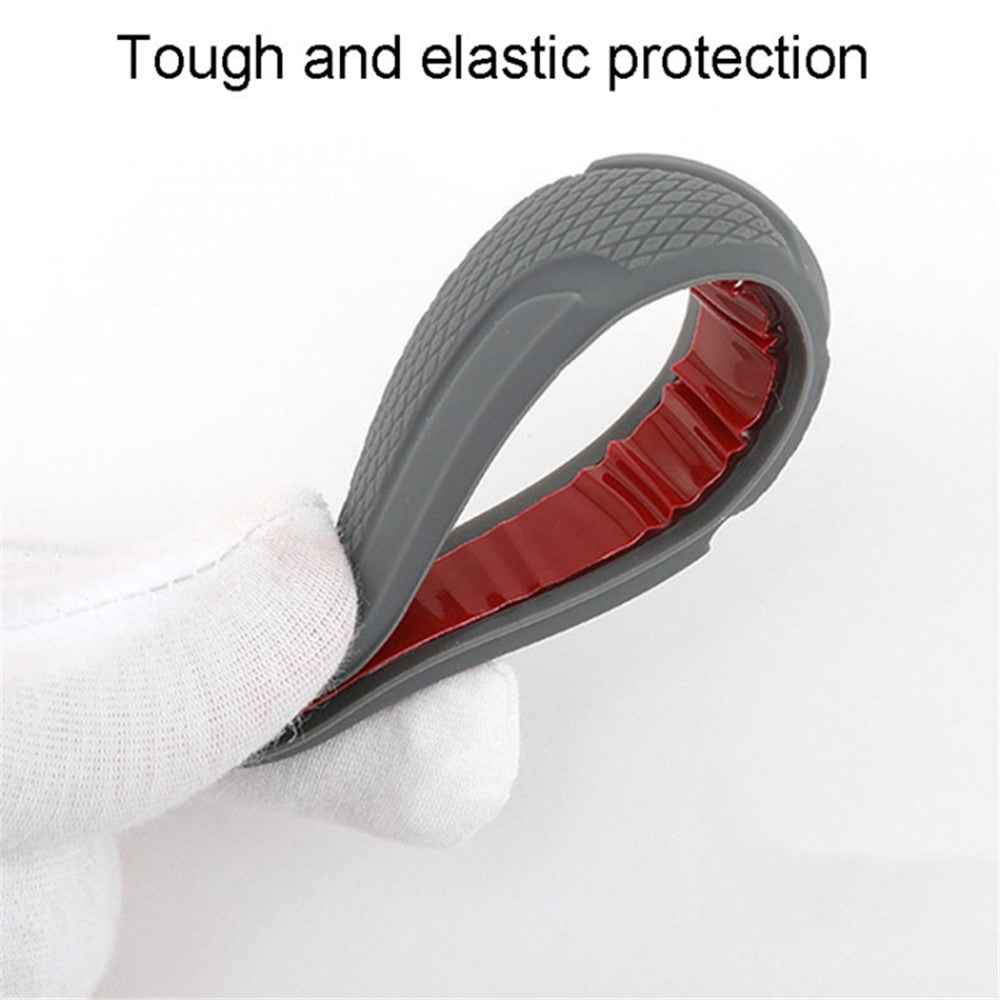 SHAN SHI 7755# 4Pcs Car Truck Door Anti-collision Guard Silicone Strips - Grey