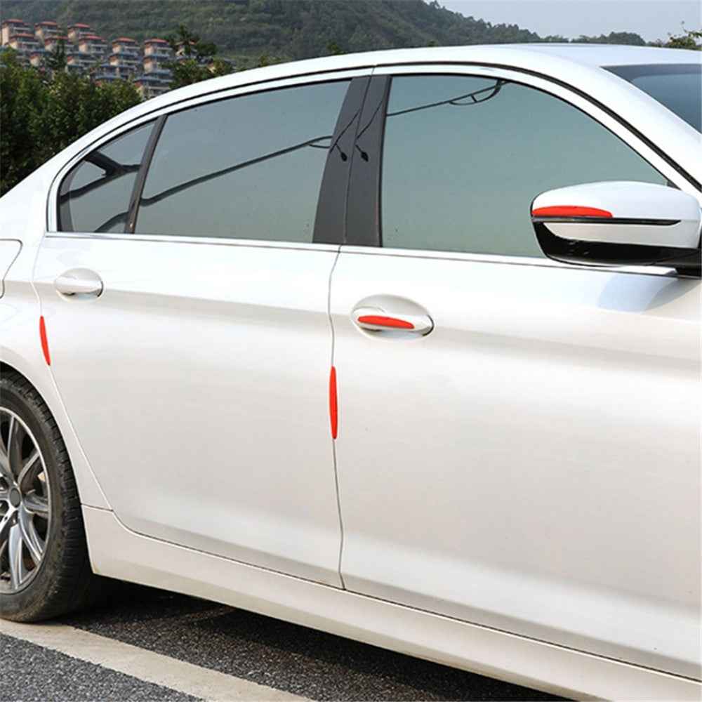 SHAN SHI 7755# 4Pcs Car Truck Door Anti-collision Guard Silicone Strips - Translucent