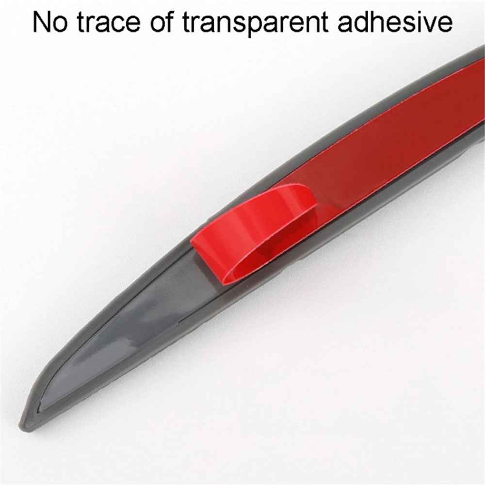 SHAN SHI 7755# 6Pcs Car Door Rearview Mirror Anti-collision Silicone Strips - Black