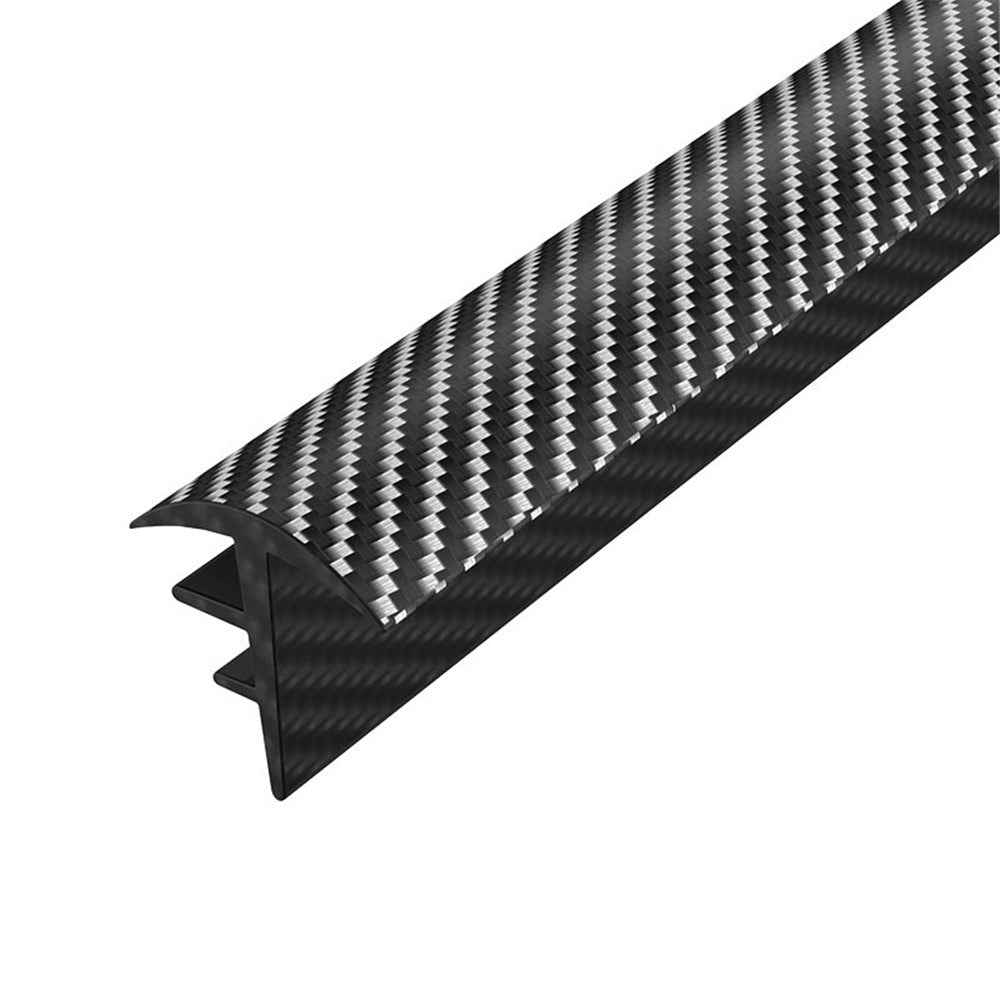 160cm Car Dashboard Seal Strip Soundproof Rubber Edges Sealing Strip - Carbon Fiber Texture