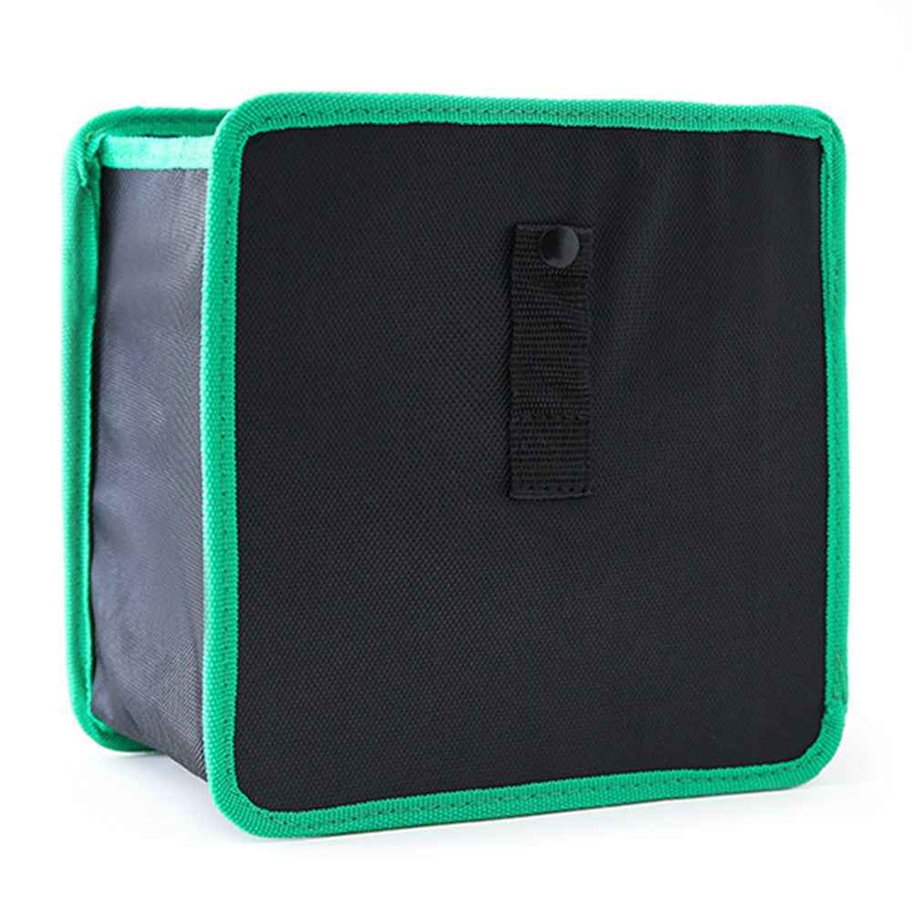 Car Trash Holder Storage Bag Foldable Car Seat Back Oxford Cloth Trash Bin - Green