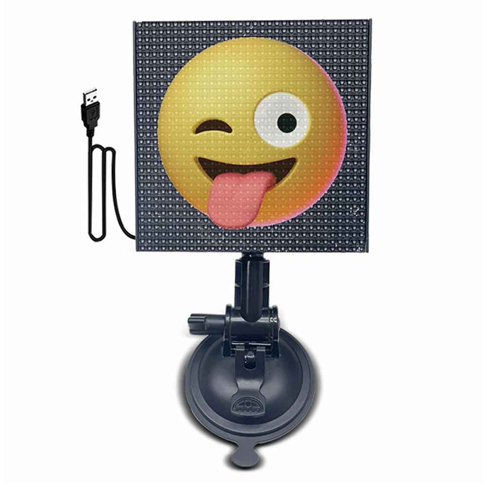 HCZ-01 Car LED Image Display Screen Bluetooth-compatible App Control Car Rear Window Message Board