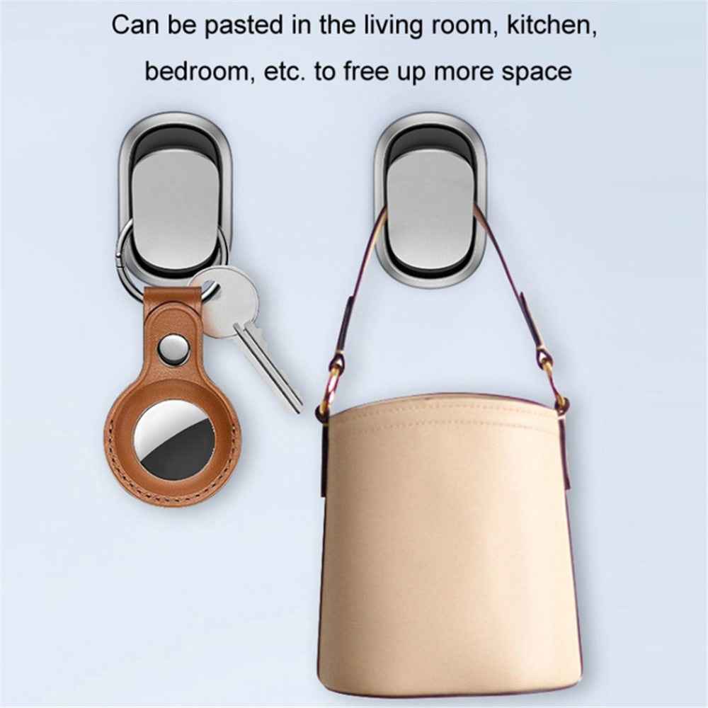 2PCS Car Mini Hook Adhesive Metal Hanger for Key, Purse, Headphone, Charging Cable
