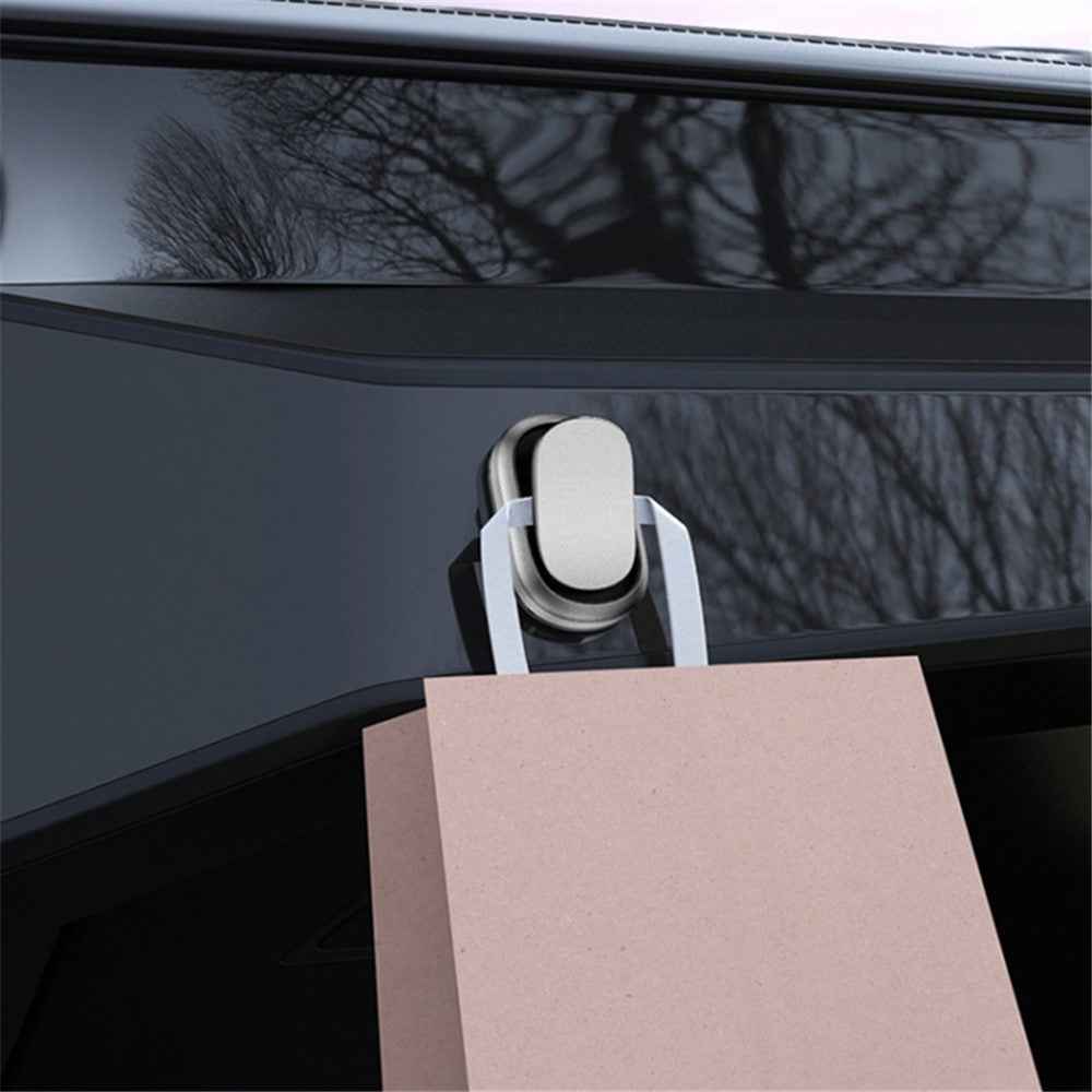2PCS Car Mini Hook Adhesive Metal Hanger for Key, Purse, Headphone, Charging Cable