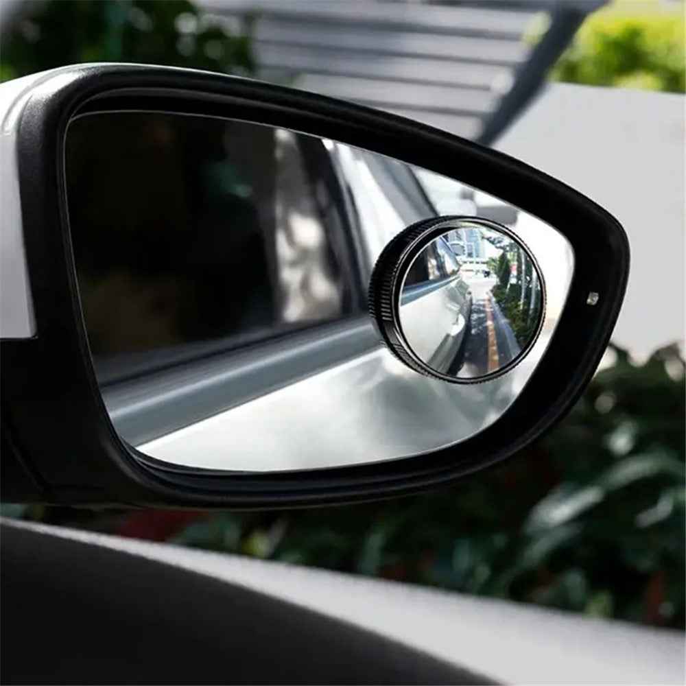 2Pcs Blind Spot Mirrors Rotating Automotive Side Blindspot Mirror for Car Waterproof HD Rear Glass - Tarnish