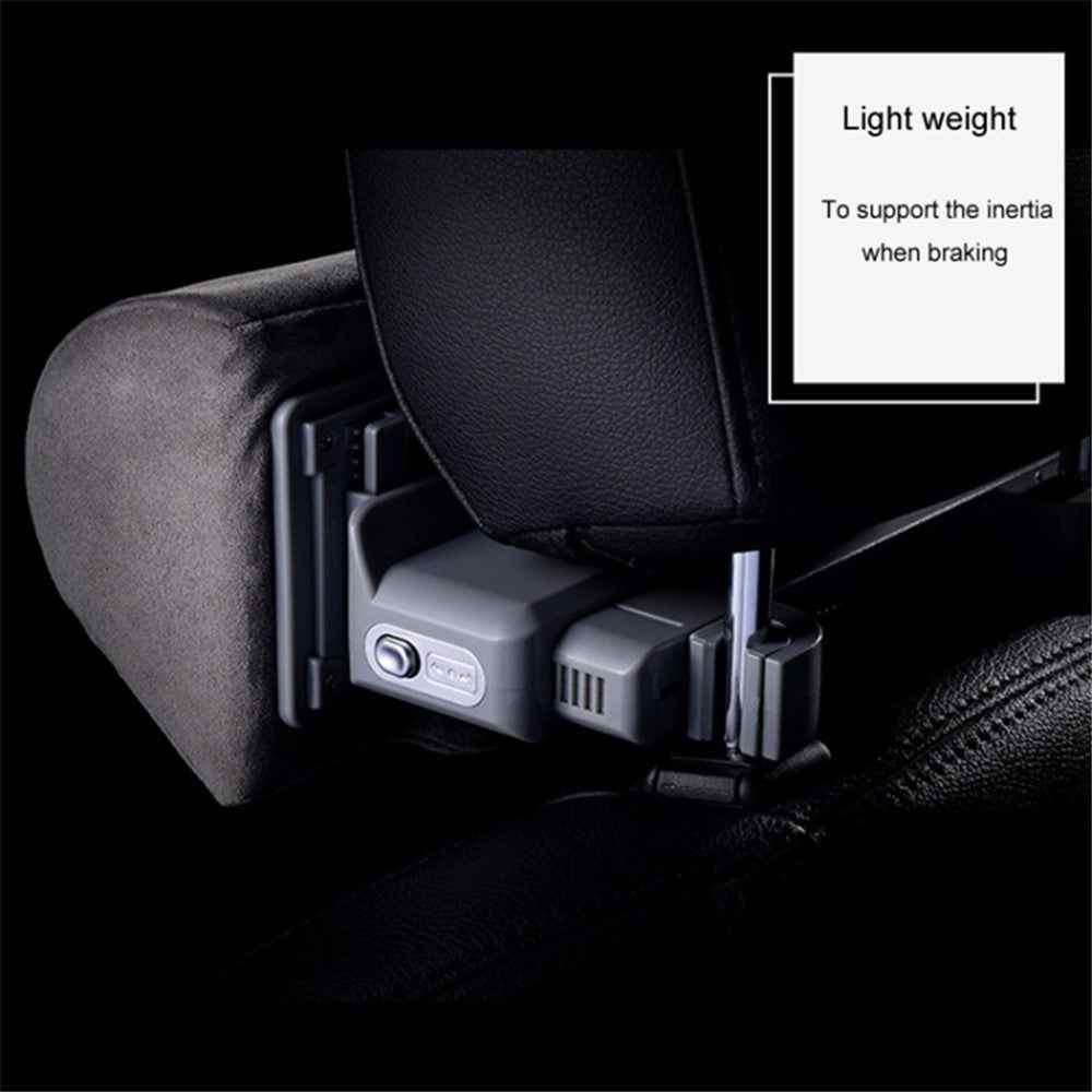 Position Adjustable Car Seat Neck Support Pillow Memory Foam Headrest Cushion - Sapphire