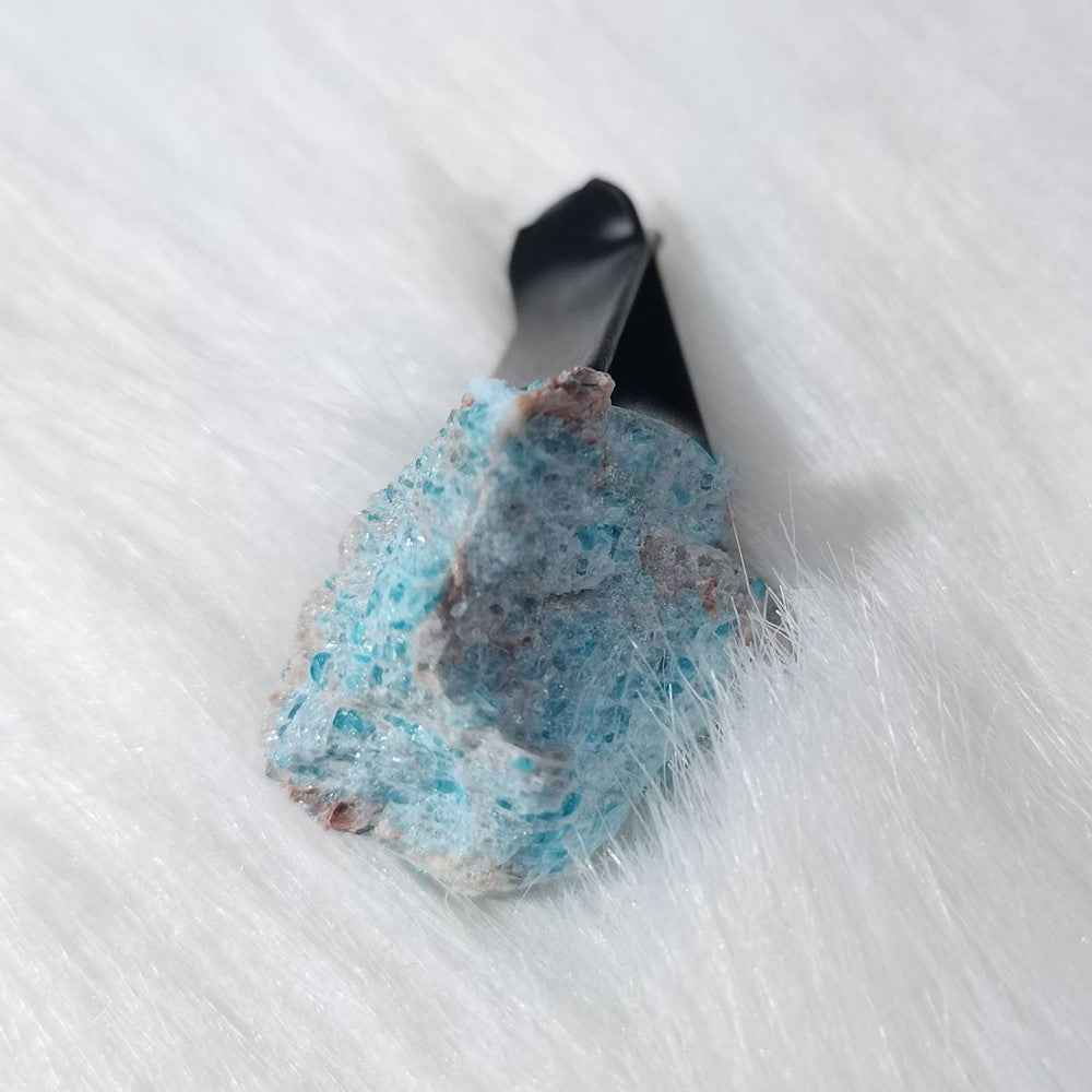 Crystal Stone Car Air Vent Clips Car Decoration Ornament for Women Car Interior Accessory - Blue Phosphorus Grey