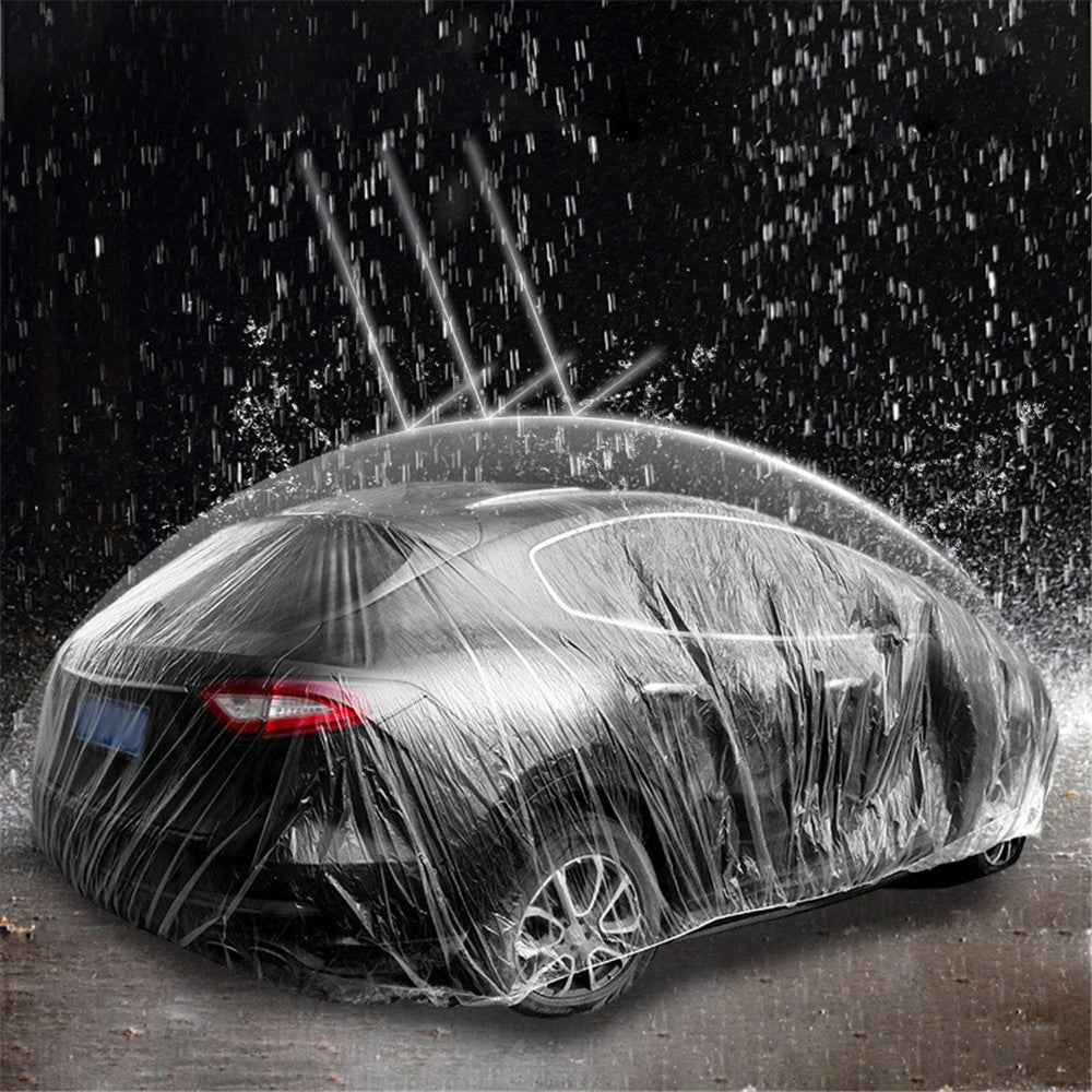 BY-004 Waterproof Automobile Rain Cover Disposable PE Plastic Protector Car Cover (Basic Version), Size: L