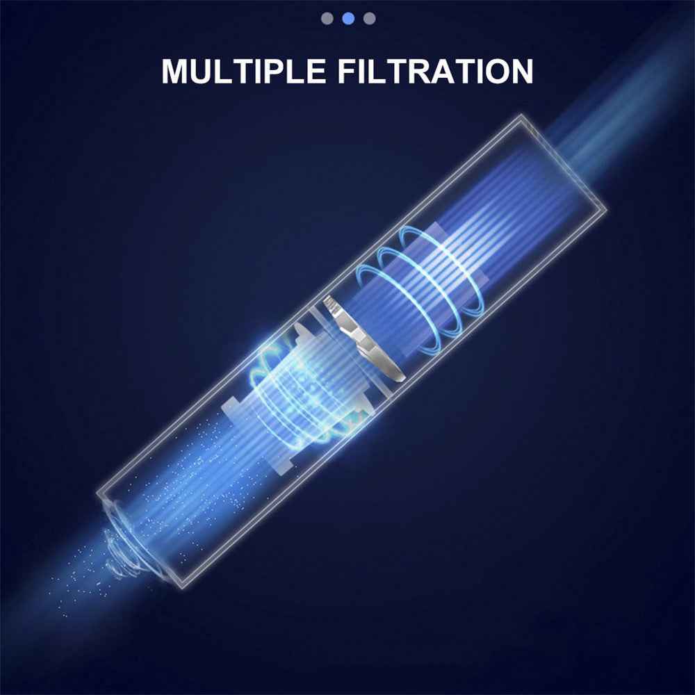 Portable Handheld Car Vacuum Cleaner 120W Car Charger Plug-in Auto Vacuum Cleaner with HEPA Filter - White