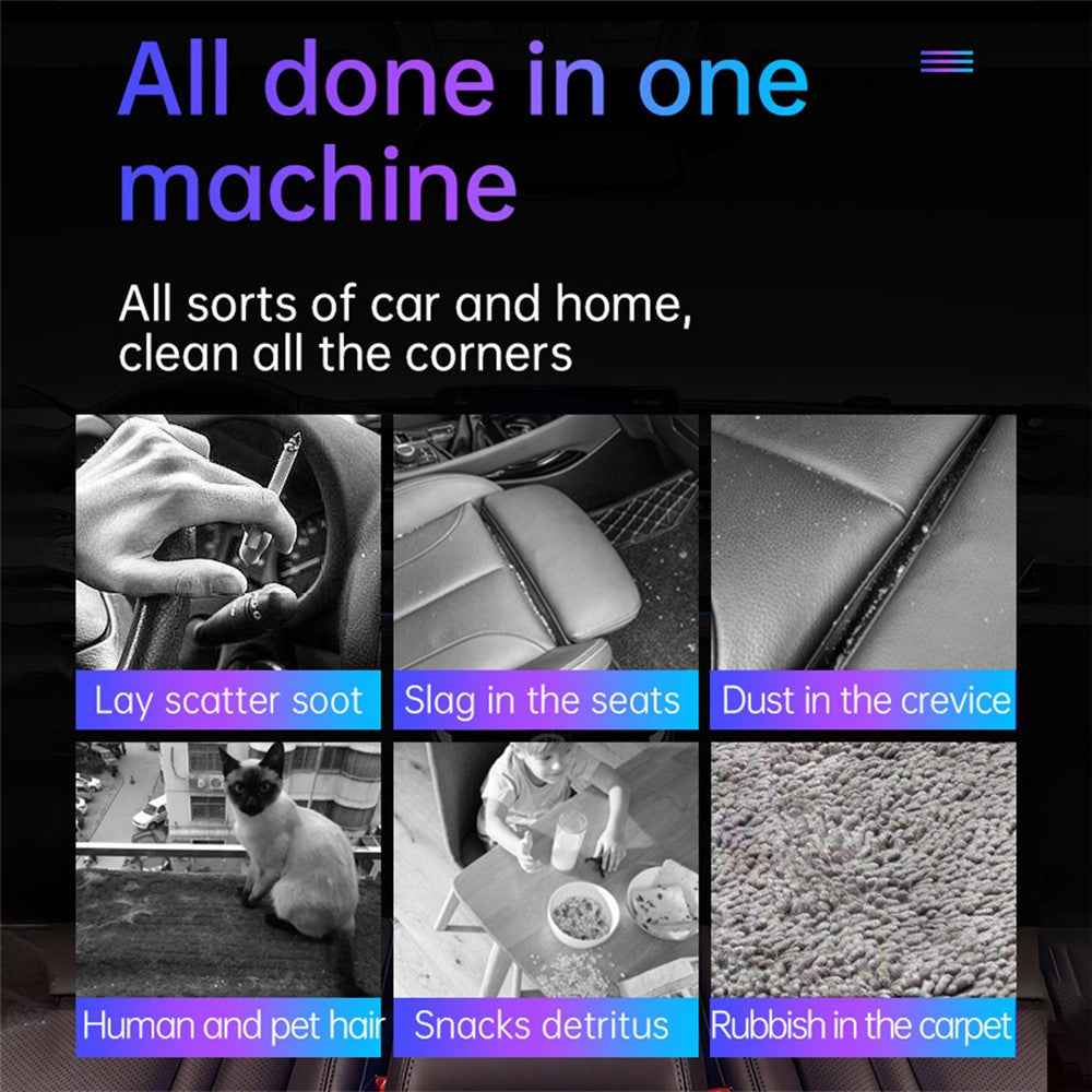 V8 Portable Mini Car Vacuum Cleaner High Power Wireless Vacuum Cleaner for Car Home