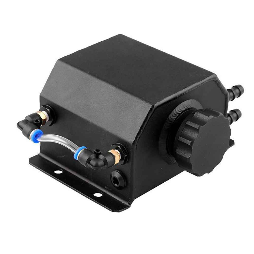 FST009-BK Car Modification 1L Aluminum Radiator Coolant Overflow Bottle Recovery Water Tank Reservoir