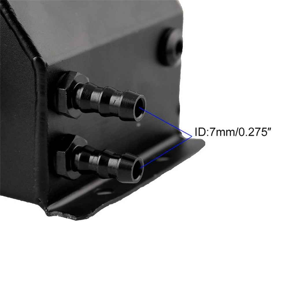 FST009-BK Car Modification 1L Aluminum Radiator Coolant Overflow Bottle Recovery Water Tank Reservoir