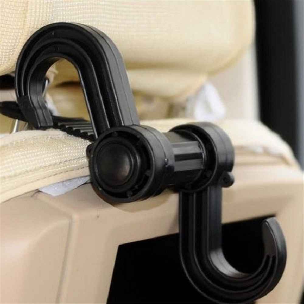 Car Seat Back Hook Multi-functional Auto Car Seat Headrest Hanger Holder, Double Hanging Hook