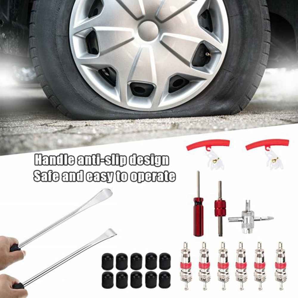 25Pcs / Set Tire Lever Tool Car Motorcycle Bike Wheel Rim Removal Repair Kit