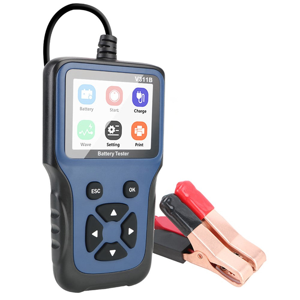V311B 12V CCA Battery Tester 2.8-Inch Screen Digital Analyzer Test Tool for Car / Boat / Motorcycle