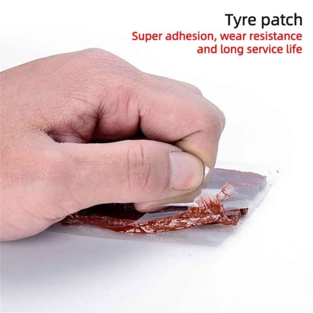 8Pcs / Set Car Tyre Puncture Repair Kit Tire Pressure Gauge Pliers Tool with Storage Case