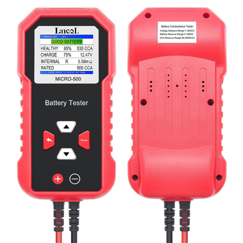 LANCOL Micro 500 Car Battery Tester 12V Lithium Battery Test Digital Lead Acid Battery Analyzer