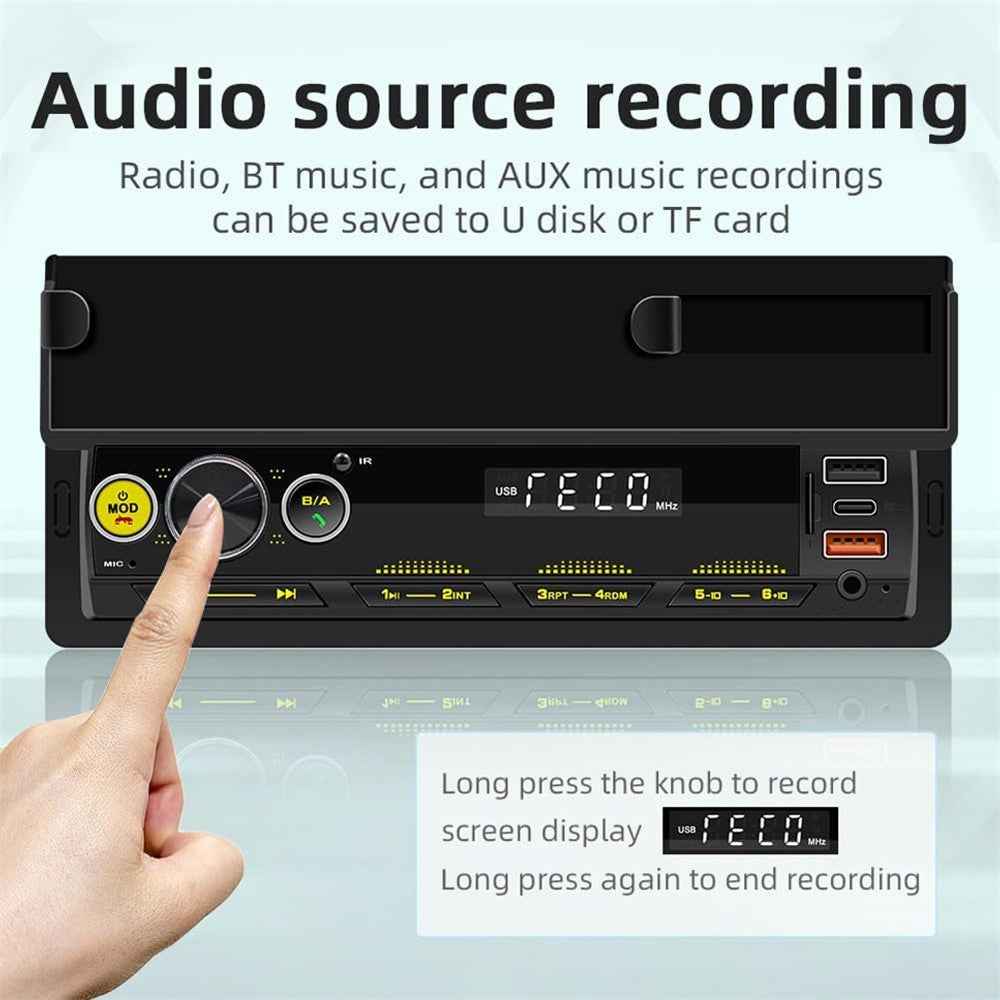 D160 Car Bluetooth-compatible MP3 Player FM Radio Multimedia Lossless Music Player