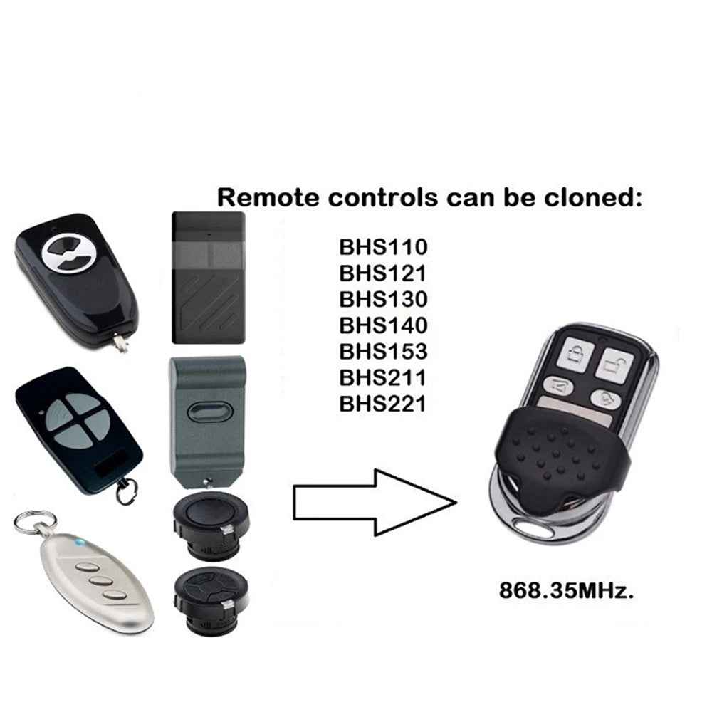 868.3MHz Garage Door Command Duplicator HSM2 HSM4 868 Digital D302 382 BHS110 Remote Control