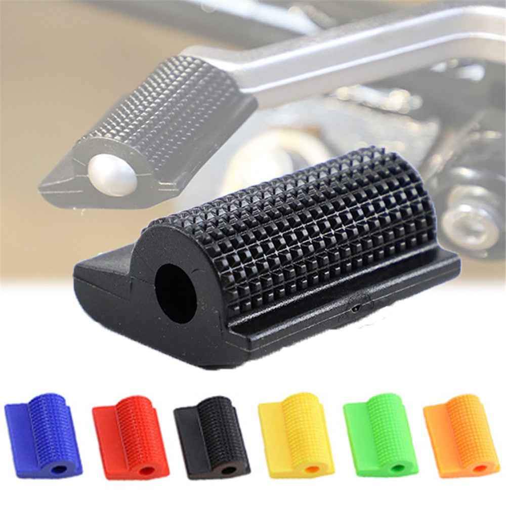 Universal Motorcycle Shift Gear Lever Pedal Rubber Cover Anti-skid Shoe Protector Foot Peg Toe Gel Motorcycle Accessories - Orange