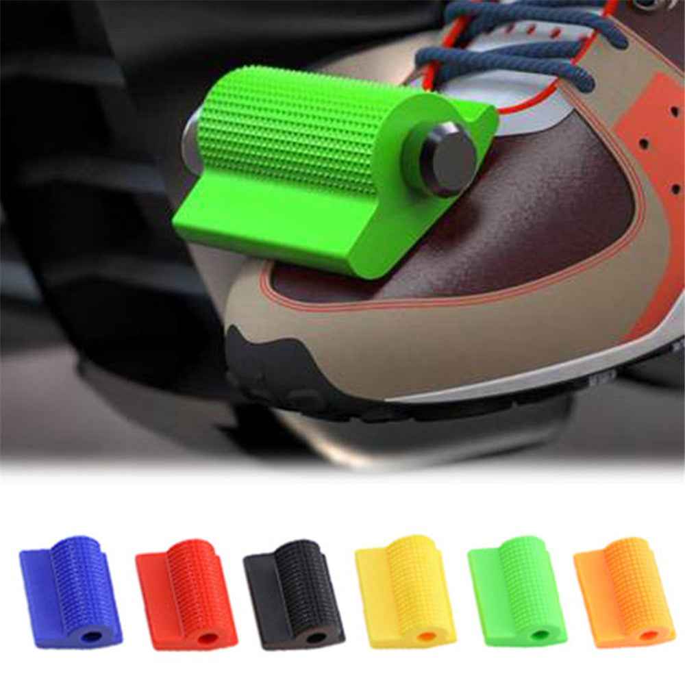 Universal Motorcycle Shift Gear Lever Pedal Rubber Cover Anti-skid Shoe Protector Foot Peg Toe Gel Motorcycle Accessories - Orange