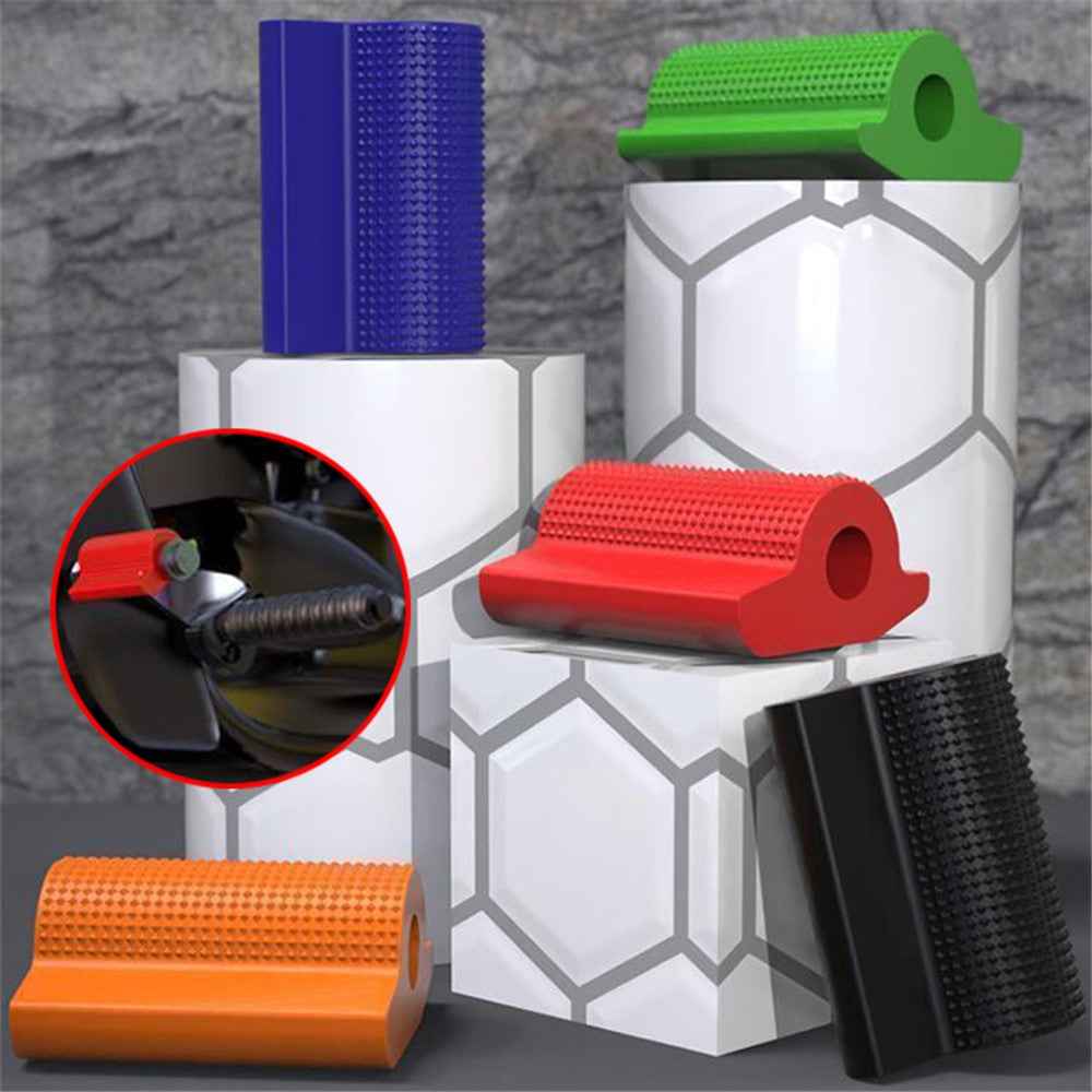 Universal Motorcycle Shift Gear Lever Pedal Rubber Cover Anti-skid Shoe Protector Foot Peg Toe Gel Motorcycle Accessories - Blue