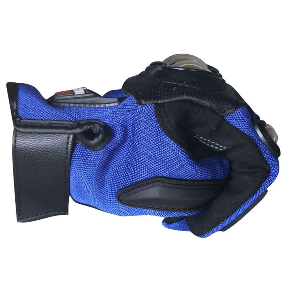 RIDING TRIBE MCS-29B Anti-fall Anti-slip Motorcycle Riding Gloves Outdoor Motocross Breathable Touch Screen Full Finger Gloves - Blue/XXL