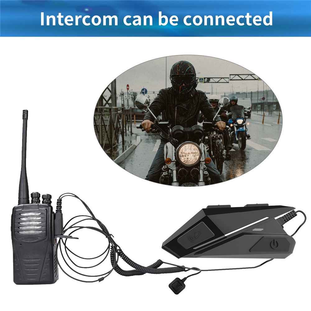 YZ06 Multi-function Bluetooth-compatible Helmet Headset Dust-proof Water-Resistant Wireless Headphone with Stereo Sound/FM Radio for Riding Cycling
