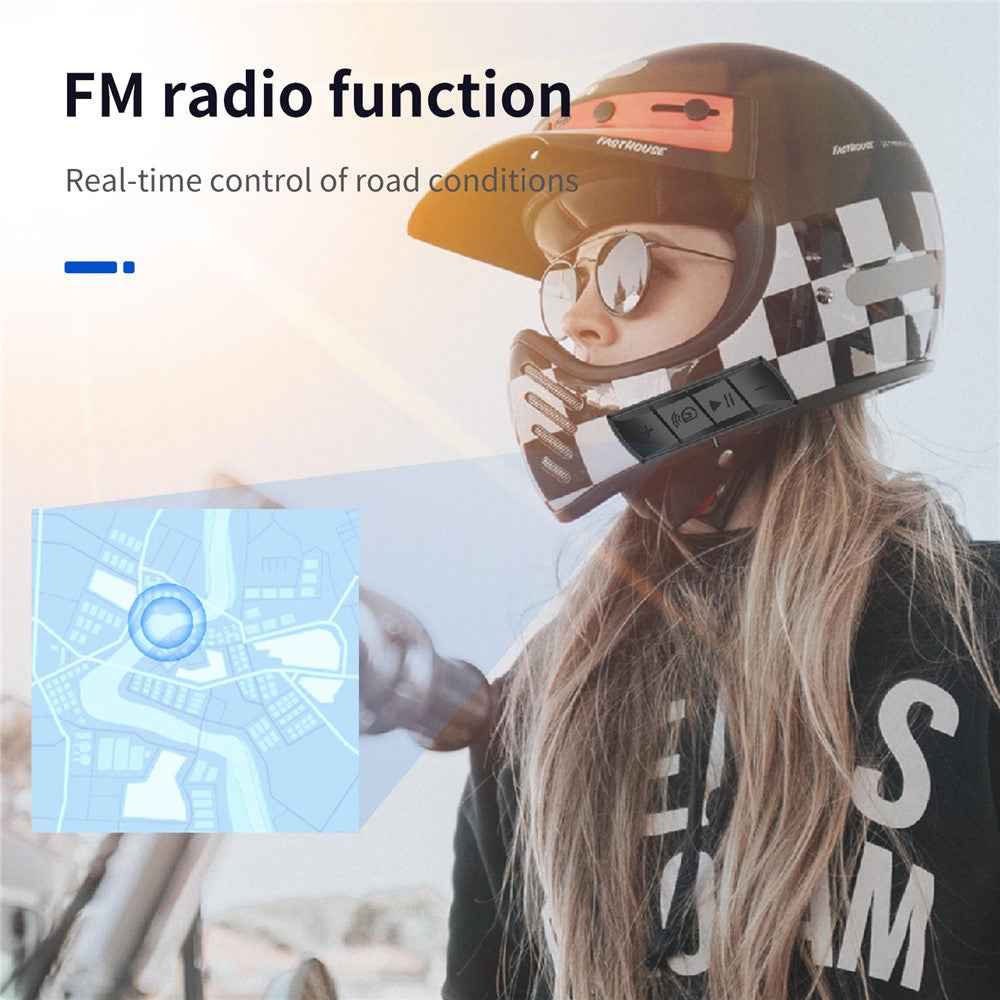 M7 Wireless Headphone Bluetooth-compatible 5.0 Helmet Headset Stereo Sound Waterproof Auto Answer Earphone with FM Radio