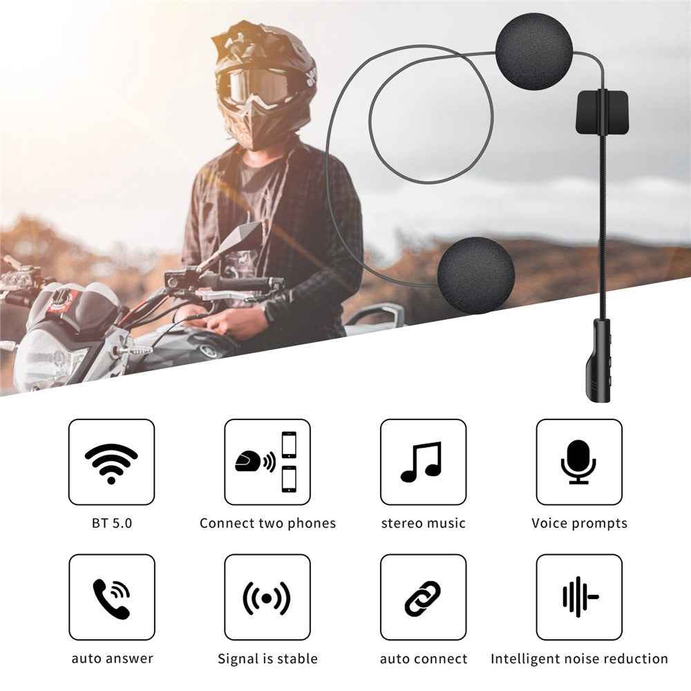 BT23 Bluetooth-compatible 5.0 Motorcycle Helmet Headphone Handsfree Call Wireless Headset Music Player