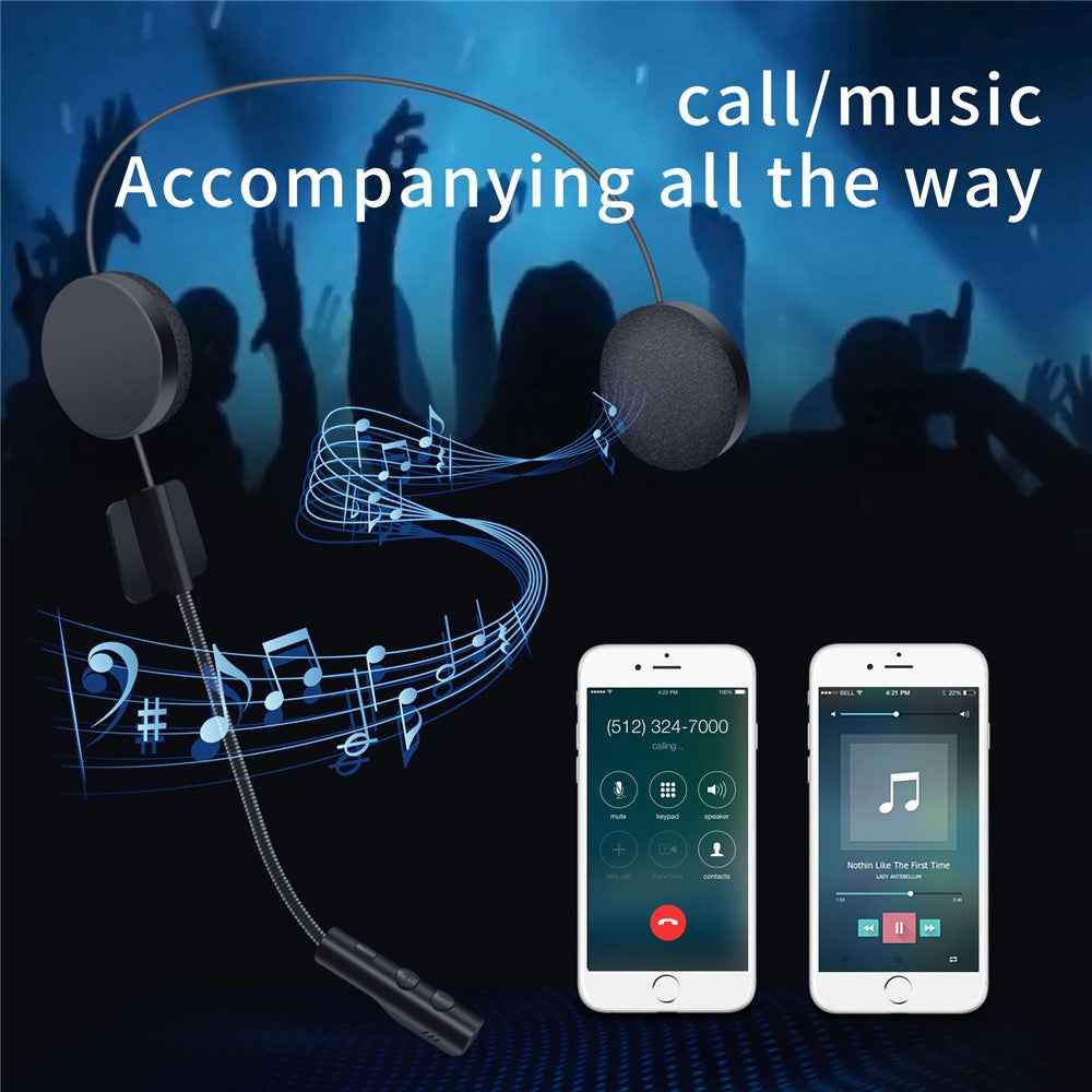 BT23 Bluetooth-compatible 5.0 Motorcycle Helmet Headphone Handsfree Call Wireless Headset Music Player