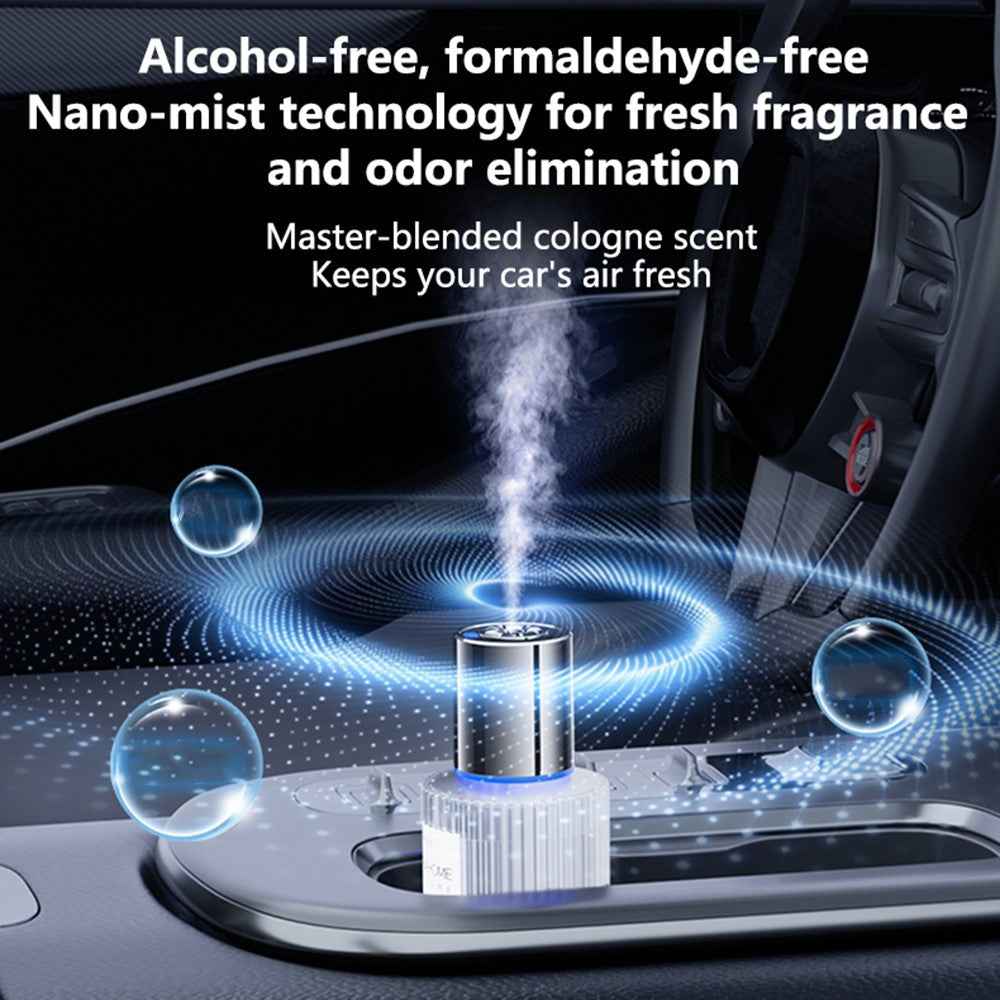YESIDO VC16 Smart Car Fragrance Diffuser Type C Rechargeable 5 Modes Automatic Air Freshener