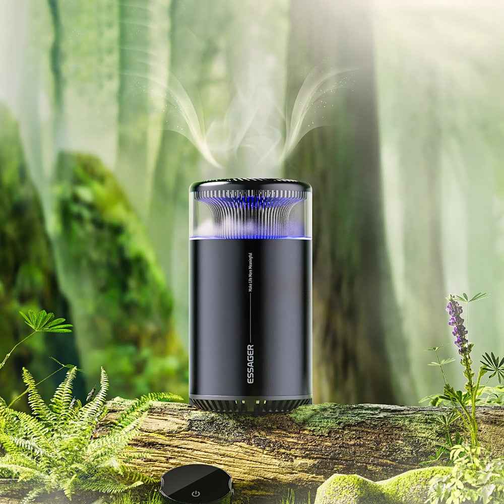 ESSAGER ES-XX01 Car Aromatherapy Machine Fragrant Mist Aroma Diffuser Air Freshener - Cloud Forest Aroma