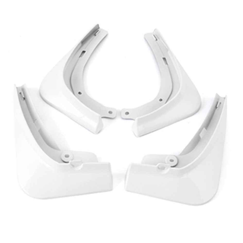 4PCS Mud Flap Mud Guard for Tesla Model 3 No Drilling Car Front and Rear Wheel Fender - White