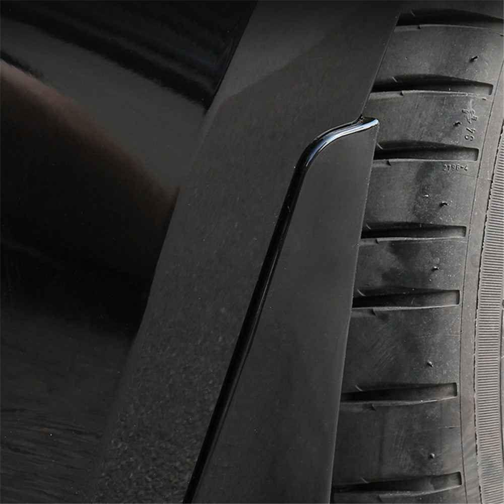 4PCS Mud Flap Mud Guard for Tesla Model 3 No Drilling Car Front and Rear Wheel Fender - Carbon Fiber Texture