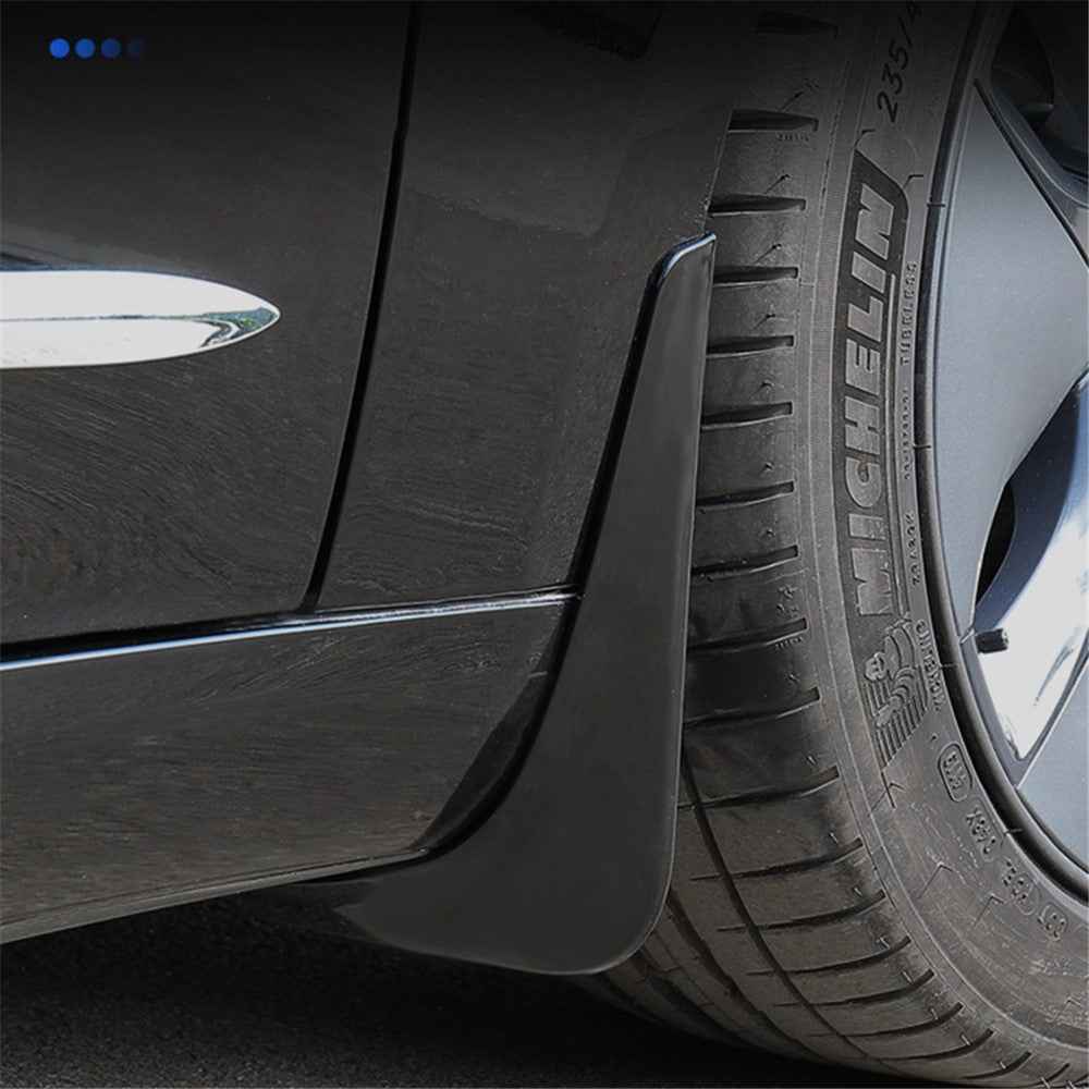 4PCS Mud Flap Mud Guard for Tesla Model 3 No Drilling Car Front and Rear Wheel Fender - Blue