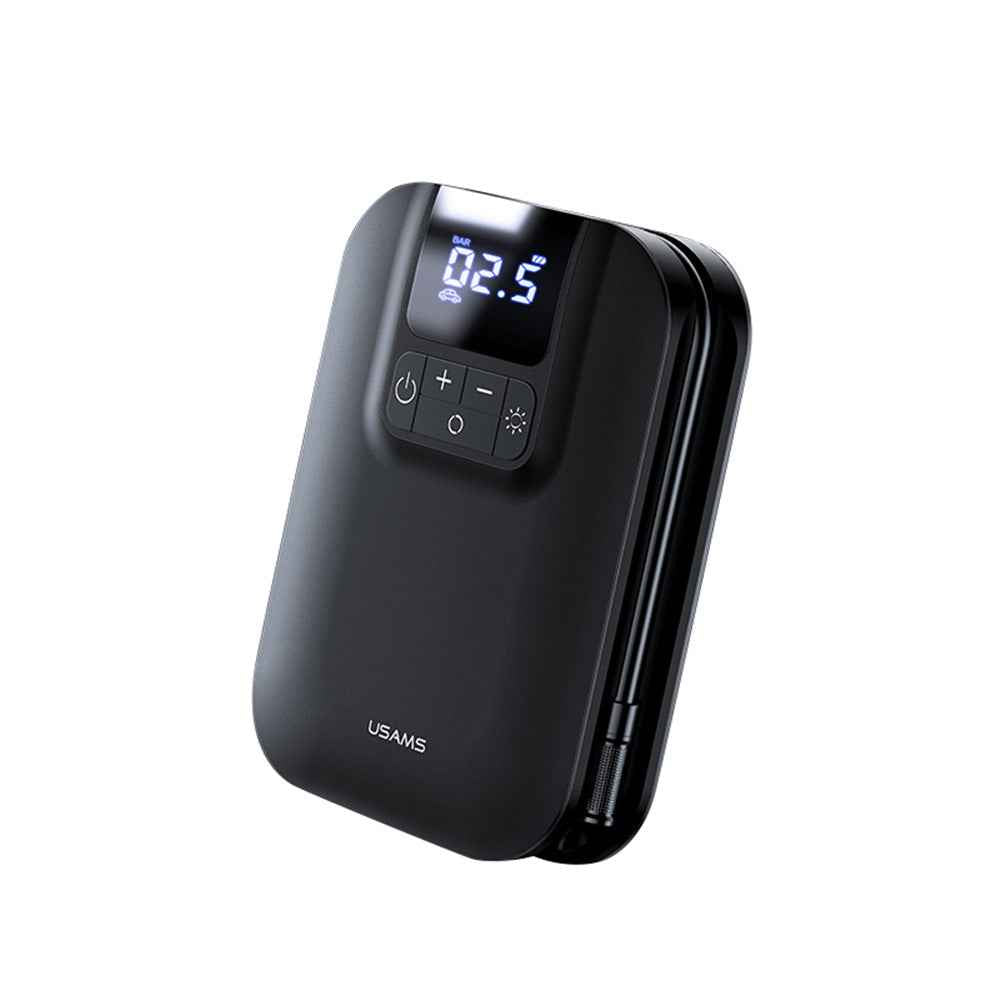 USAMS US-ZB215 Car Air Compressor Electric Tyre Tire Inflator Mini Digital Auto Air Inflatable Pump for Car Bicycle