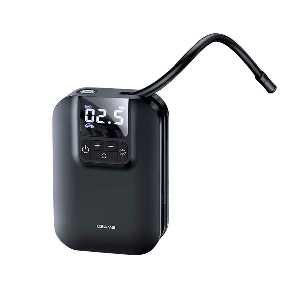 USAMS US-ZB215 Car Air Compressor Electric Tyre Tire Inflator Mini Digital Auto Air Inflatable Pump for Car Bicycle