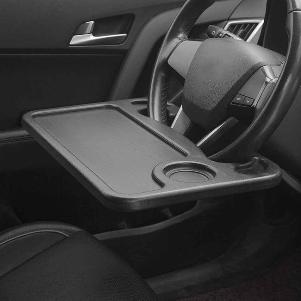 BN-C03-1C Adjustable Car Steering Wheel Table Board for Laptop Notebook Drinking Eating Stand Tray Holder - Grey