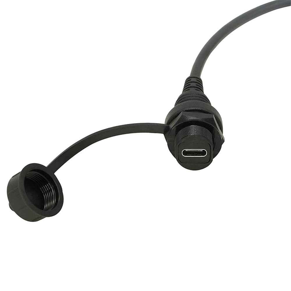 1m PC Extension Cable USB C 2.0 Male to Female Adaptor Cord Dashboard Data Cable for Desktop Computer Support Charging Data Sync - Black