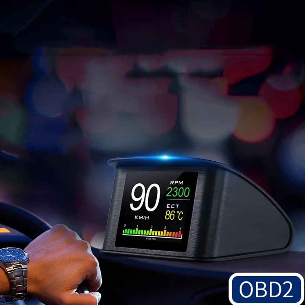 P10 Car Digital Speedometer Head Up Display On-Board Computer Fuel Consumption Auto Electronic Accessories