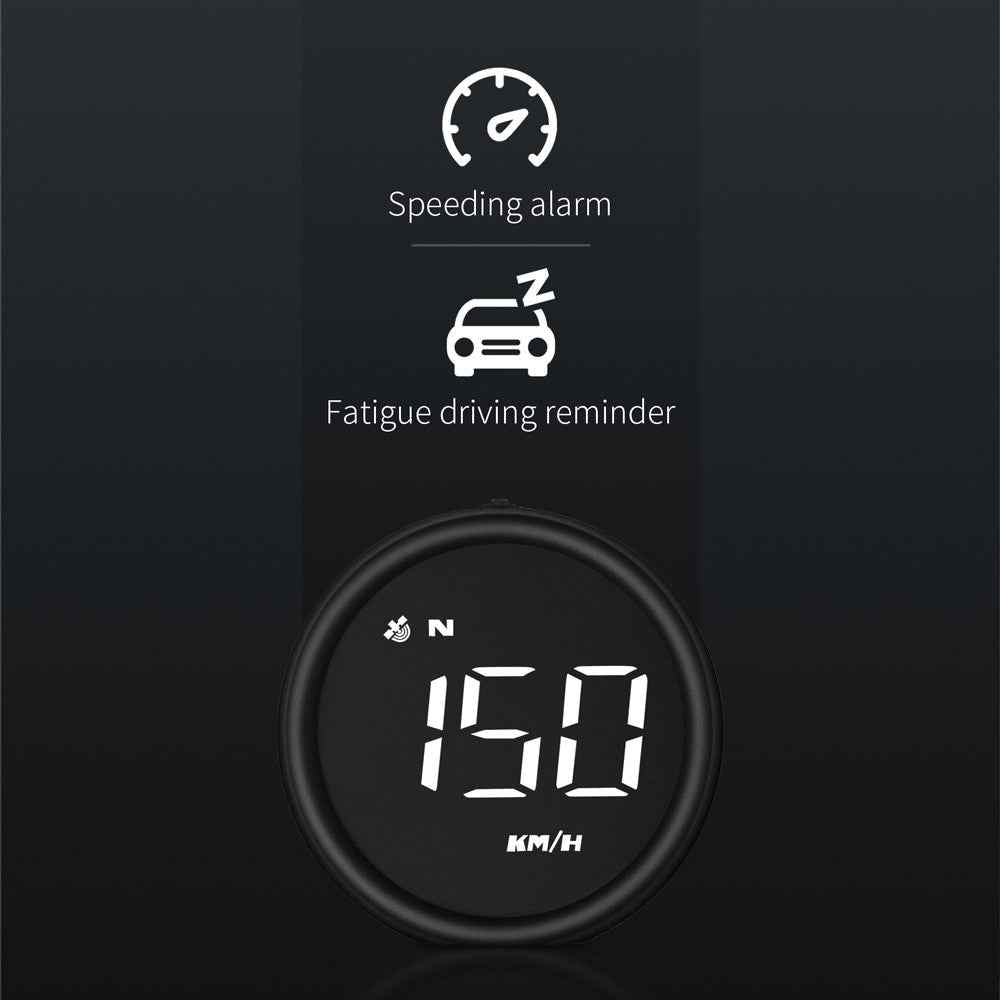 G1 Electronic Car Accessories HUD Head Up Display GPS Digital Auto Speedometer Overspeed Alarm Windshield Projector - White