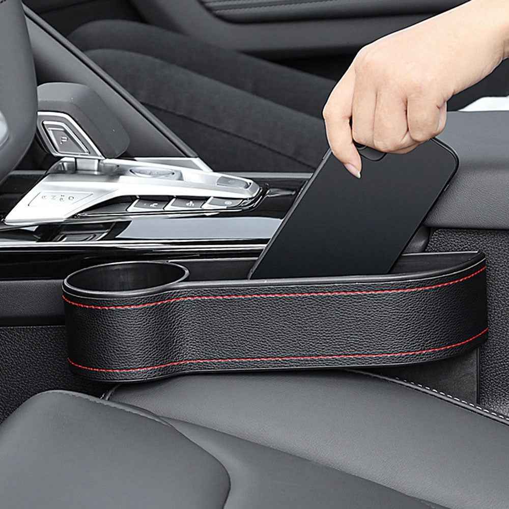 AC-ON-041 Car Seat Seam Storage Box Multifunctional Seat Gap Organizer Phone Beverage Cup Holder - Driver Side