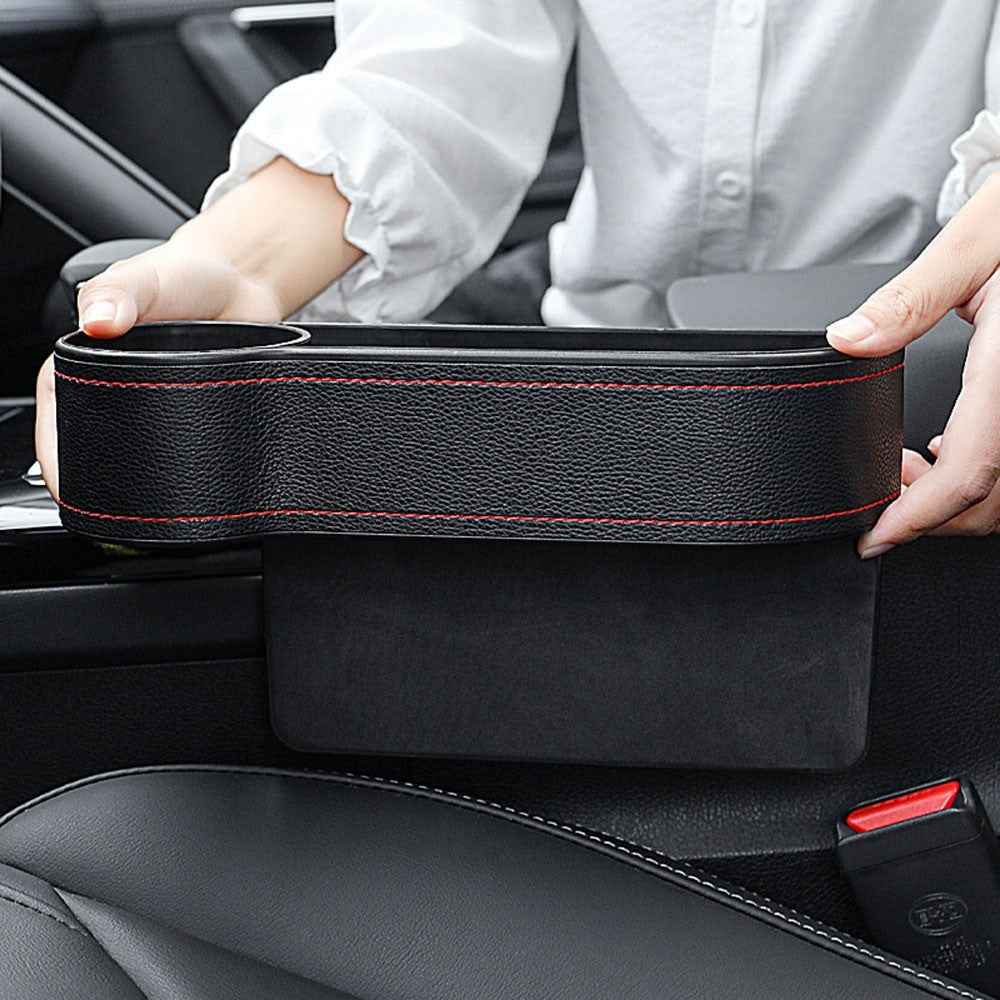 AC-ON-041 Car Seat Seam Storage Box Multifunctional Seat Gap Organizer Phone Beverage Cup Holder - Driver Side